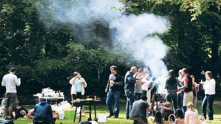 Grillen im Park - eine große Freude und zugleich mancherorts eine Ordnungswidrigkeit.