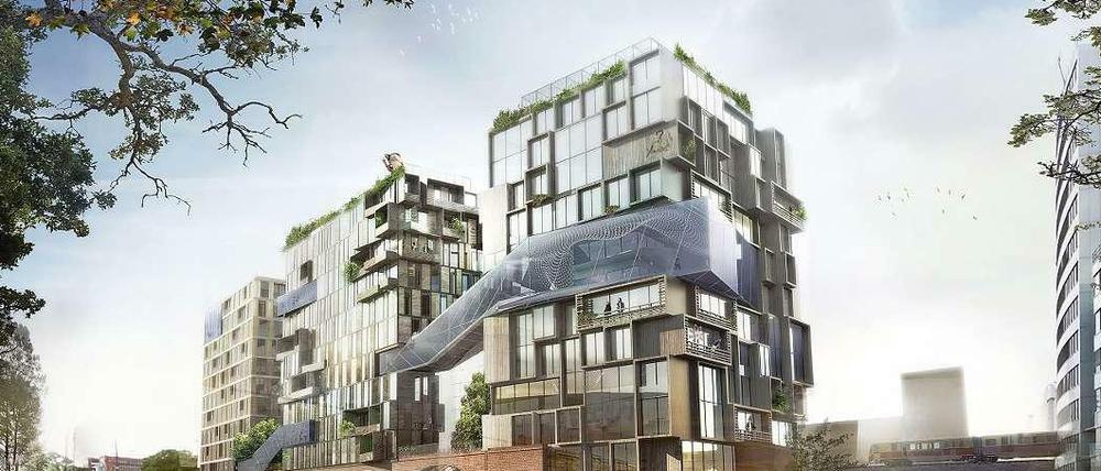 Gelebte Utopie? So soll das Projekt auf dem einstigen Bar-25-Gelände einmal aussehen.
