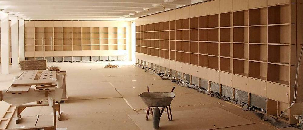 Bald fertig: Das NS-Dokumentationszentrum am Königsplatz in München.