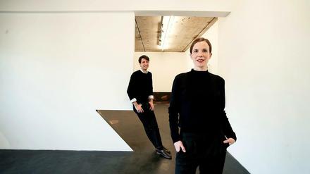 Noch frisch dabei sind die Galeristen Nadine Zeidler und Amadeo Kraupa-Tuskany am Alexanderplatz