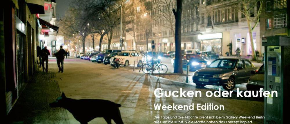 Die Reportage zum Gallery Weekend finden Sie im Magazin "Kunst in Berlin".