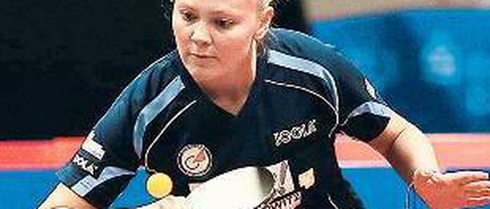 Stark geschlagen. Georgina Pota vom Triple-Sieger TTC Eastside. Foto: Imago