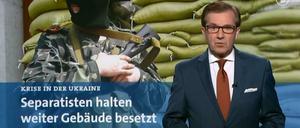 Jan Hofer, der Chefsprecher der ARD-"Tagesschau" war auch im neuen Studio ein verlässlicher Anker.