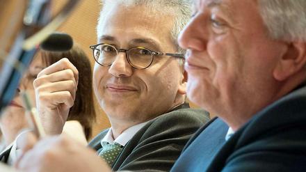 Tarek Al-Wazir (links) und Volker Bouffier.