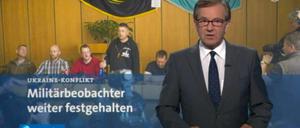 Die "Tagesschau" am Sonntagabend.