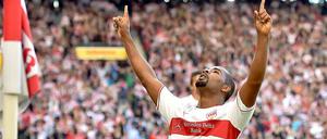 Bejubelt seinen Treffer zum 2:0 gegen Schalke: Stuttgarts Cacau.