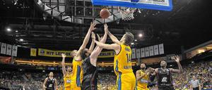 Auch gegen den Tabellenfünften Artland konnten sich Alba Berlins Basketballer zuhause durchsetzen.