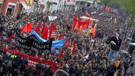 Berlins "Revolutionäre 1. Mai-Demonstration" im  Jahr 2013.