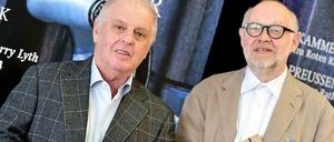 Daniel Barenboim (links) und Jürgen Flimm bei der Präsentation der Saison 2014/15 