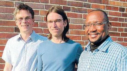 Jens Wesendrup, Matthias Hofmann, Sonny Akpan (v.l.) von der Bürgerplattform. 