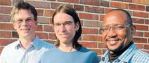 Jens Wesendrup, Matthias Hofmann, Sonny Akpan (v.l.) von der Bürgerplattform.