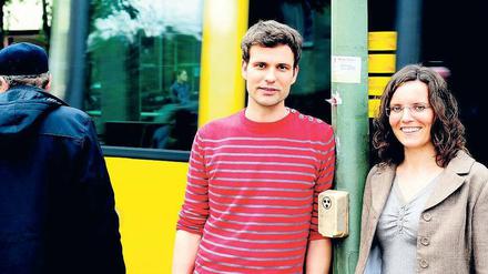 Stefan Döring und Fiona Brunk von der Quinoa-Schule in Wedding.