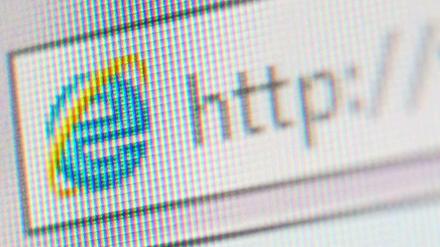 Sicherheitslücke. Der Browser Internet Explorer von Microsoft ist betroffen.