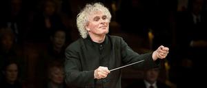 Liebesdienst. Simon Rattle am Pult der Berliner Philharmoniker.