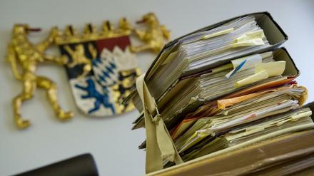 Akten im Oberlandesgericht München.
