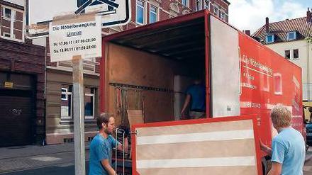 Platz da. Beim Umzug sollte der Wagen direkt vor der Tür stehen.