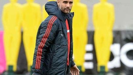 Pep Guardiola vor dem Halbfinal-Rückspiel gegen Real Madrid.