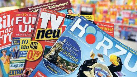 Unter Auflagen: Die „Hörzu“ darf die Funke Mediengruppe behalten. Andere Programmzeitschriften wie die „Funk Uhr“ werden an die Klambt-Gruppe weitergegeben. Foto: dpa