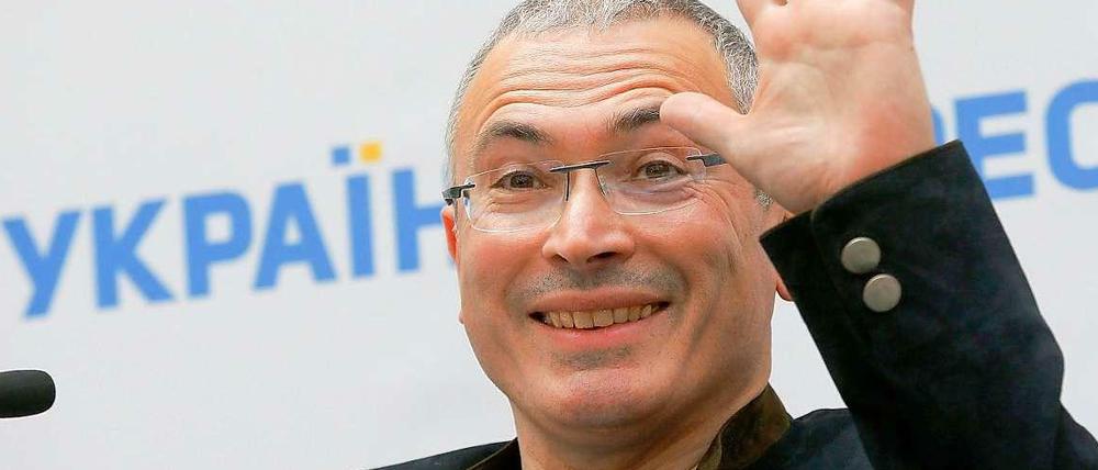 Kreml-Kritiker Chodorkowski sprach am Donnerstag auf einem Intellektuellen-Kongress in Kiew.