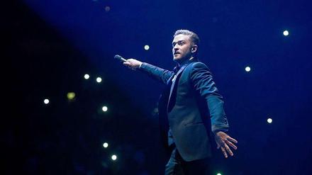 Frank-Sinatra-Fan: Der 33-jährige Justin Timberlake schwingt das Mikro. Am 6. Juni gibt er ein weiteres Konzert in der Berliner O2 World.