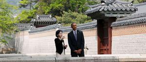Obama bei seinem Besuch in Südkorea.