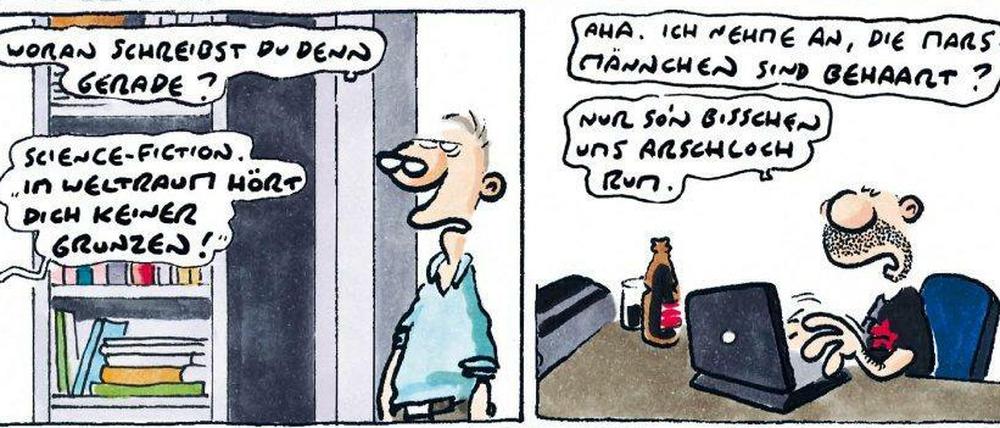 Wenn die Hormone verrückt spielen: Eine Seite aus dem besprochenen Buch. 