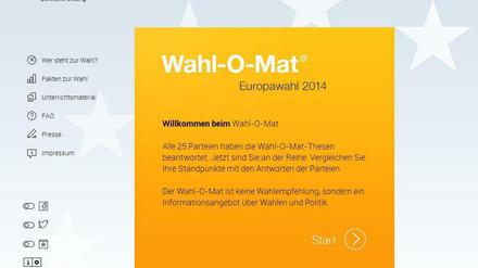 Der Wahlomat zur Europawahl ist gestartet.