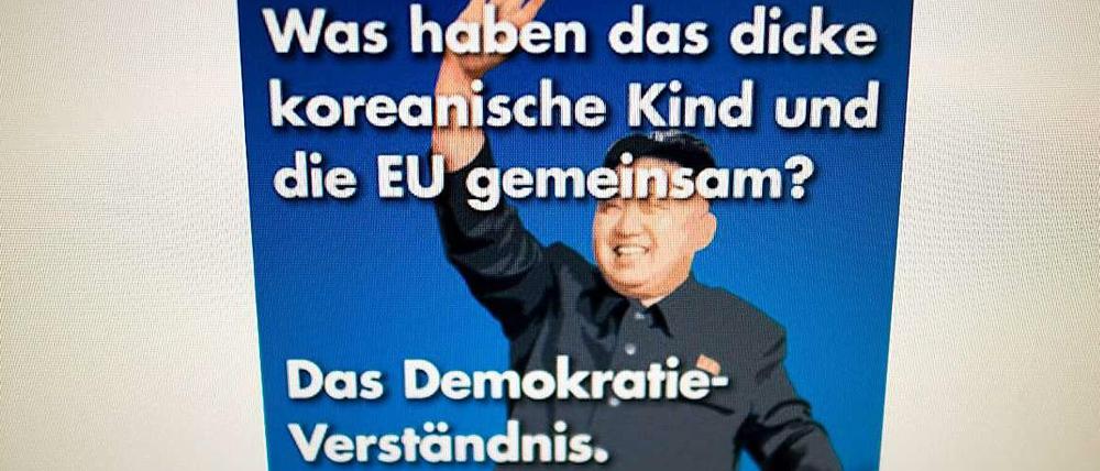 Mit diesem Online-Motiv sorgte die AfD Wolfsburg für Aufmerksamkeit.