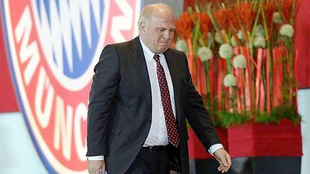 Auf Wiedersehen? Uli Hoeneß bei seiner vorerst letzten Mitgliederversammlung des FC Bayern München.