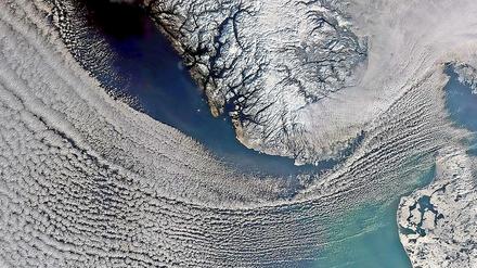 Fjordlandschaft zwischen Dänemark und Norwegen, Satellitenfoto