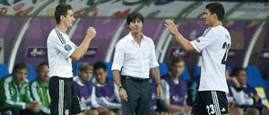 Zwischen den Stürmern. Löw muss zwischen Klose und Gomez (links) wählen. Dass er beide mitnimmt, ist unwahrscheinlich. 