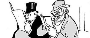 Nicht ohne meine Stulle: Berliner in der Elektrischen, eine Illustration aus dem Buch.