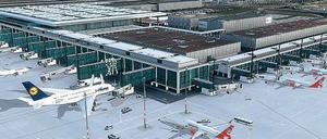 Hochbetrieb am BER. Als PC-Simulation ist der Internationale Flughafen BerlinBrandenburg „Willy Brandt“ bereits in Betrieb.