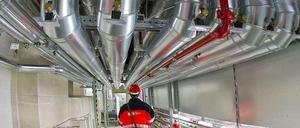 Fehlplanung oder nicht? Ein Teil der Entrauchungsanlage am Flughafen BER.