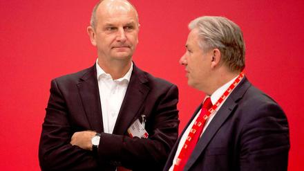 Gegenseitige Vorwürfe: Dietmar Woidke und Klaus Wowereit. 