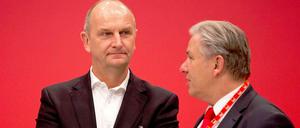 Gegenseitige Vorwürfe: Dietmar Woidke und Klaus Wowereit. 