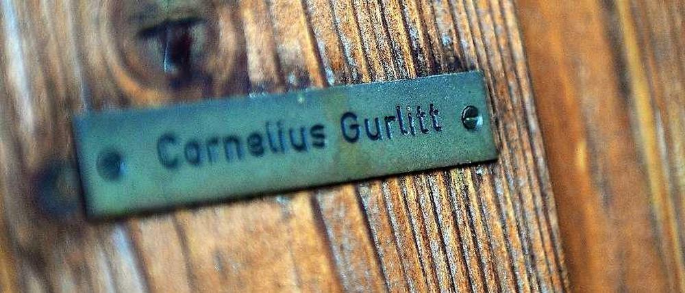 Das Türschild am Salzburger Haus Gurlitts.