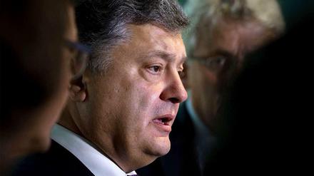Der ukrainische Präsidentschaftskandidat Petro Poroschenko