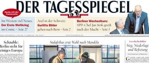 Heute an jedem besseren Kiosk: Der Tagesspiegel mit der Comicseite.