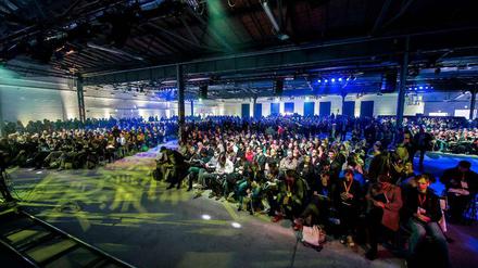 Die überfüllte Halle 1 der re:publica.