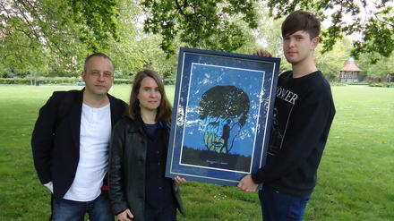 Soundcheck Award-Preisverleihung in London. Andreas Müller, Nadine Lange und James Blake.