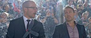 Neues Gespann. Stefan Ustorf (links) und Eisbären Coach Jeff Tomlinson.