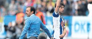 Einer geht, andere kommen. Lewan Kobiaschwili bestritt am Samstag seine letztes Spiel als Profi. Für die neue Saison will Hertha wohl mindestens fünf Zugänge holen. Foto: Imago