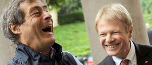 Vergnügte Sozialpartner: Arbeitgeberpräsident Ingo Kramer (links) und der neue DGB-Vorsitzende Reiner Hoffmann.