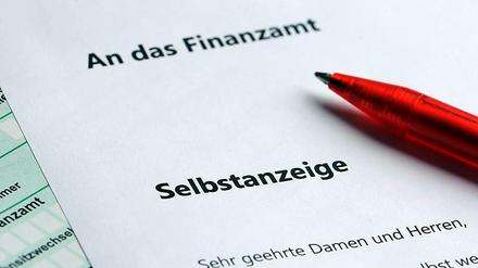 Regeln bei Selbstanzeige werden verschärft.