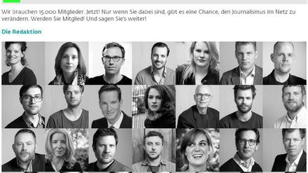 Erste Aufgabe der Krautreporter: In einem Monat müssen 15000 Nutzer gefunden werden, die eine Jahresgebühr von 60 Euro zahlen.