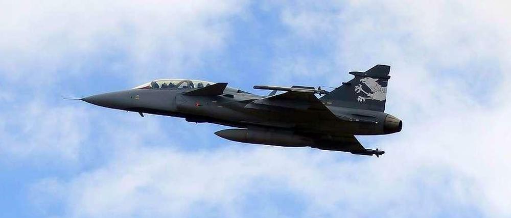 22 Kampfjets vom Typ "Gripen" wollte die Schweizer Regierung anschaffen. Doch die Bürger haben dagegen gestimmt.