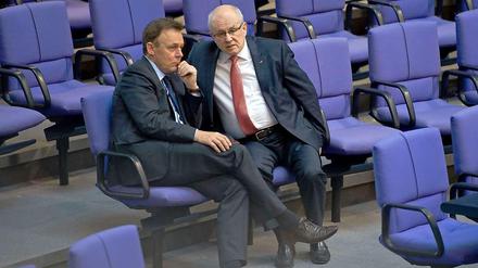 Fraktionschefs Oppermann (links), Kauder