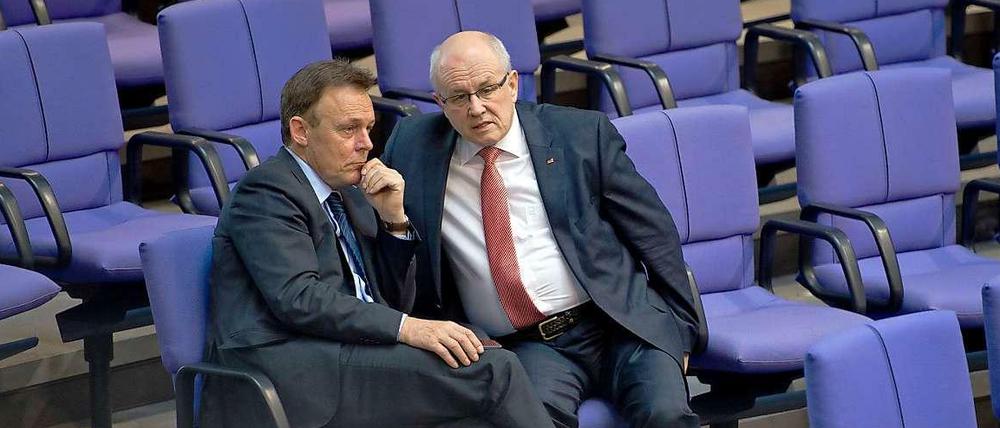 Fraktionschefs Oppermann (links), Kauder