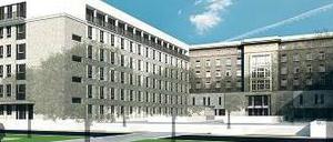 Der Klinik-Neubau (links) wird an die Bestandsgebäude angeschlossen. Eine Kinderklinik und eine Komfortklinik für Privatpatienten sollen einziehen. S